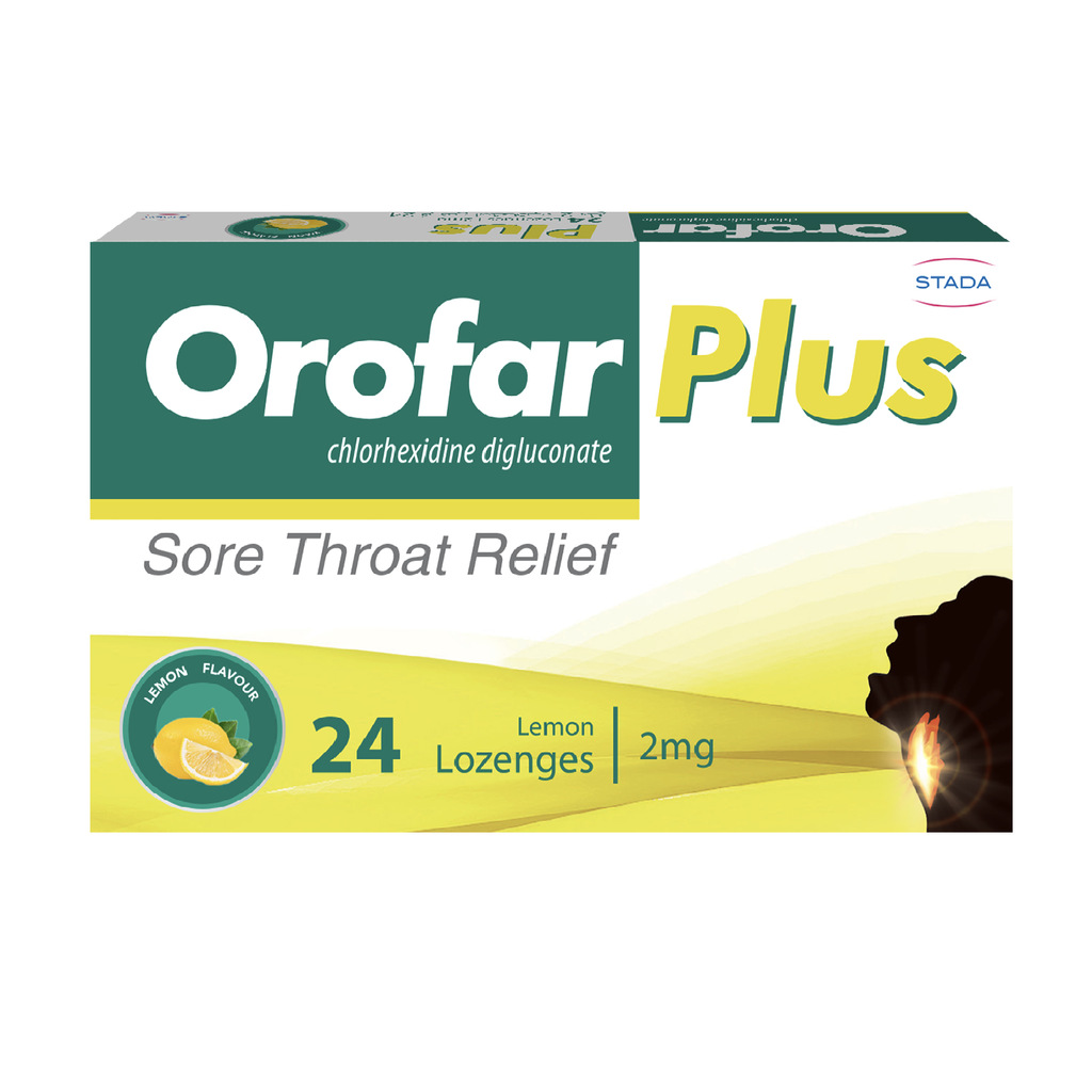 Orofar Plus Honey & Lemon 24 Lozenges, 2mg Chlorhexidine
