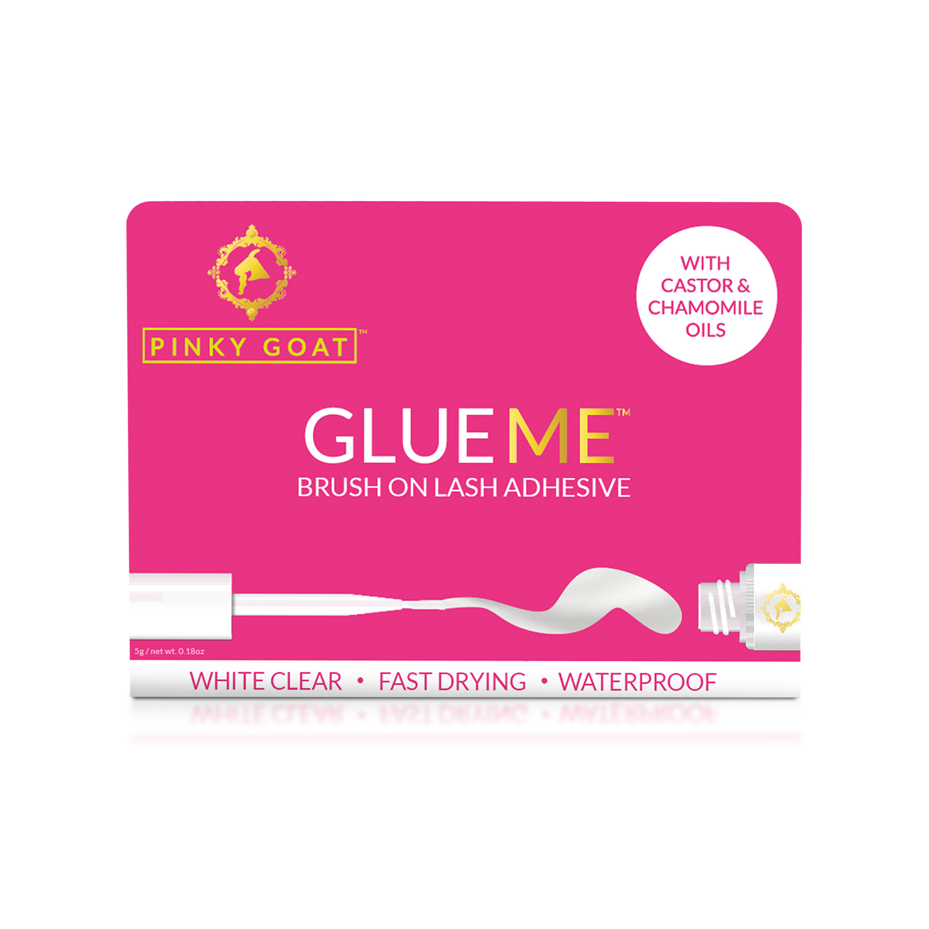 Product Image for Pinky Goat White Clear Glueme Lash Adhesive - 5G White
