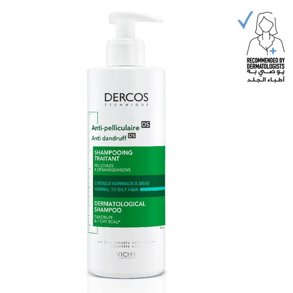 Vichy Dercos Anti Dandruff Shampoo For Normal To Oily Hair 390Ml