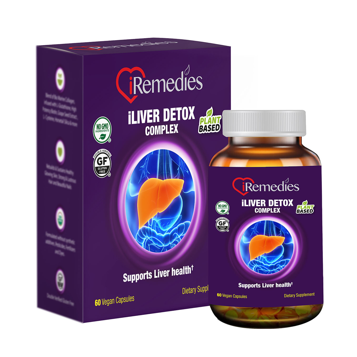 Product Image for iLiver Detox Complex  60 vegan capsules – Gluten free