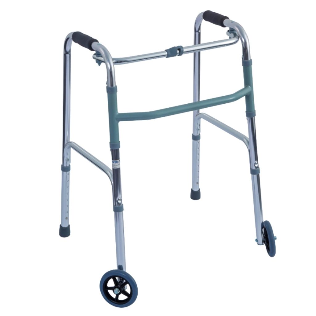Product Image for Wolaid Lightweight Folding Walker With Wheels