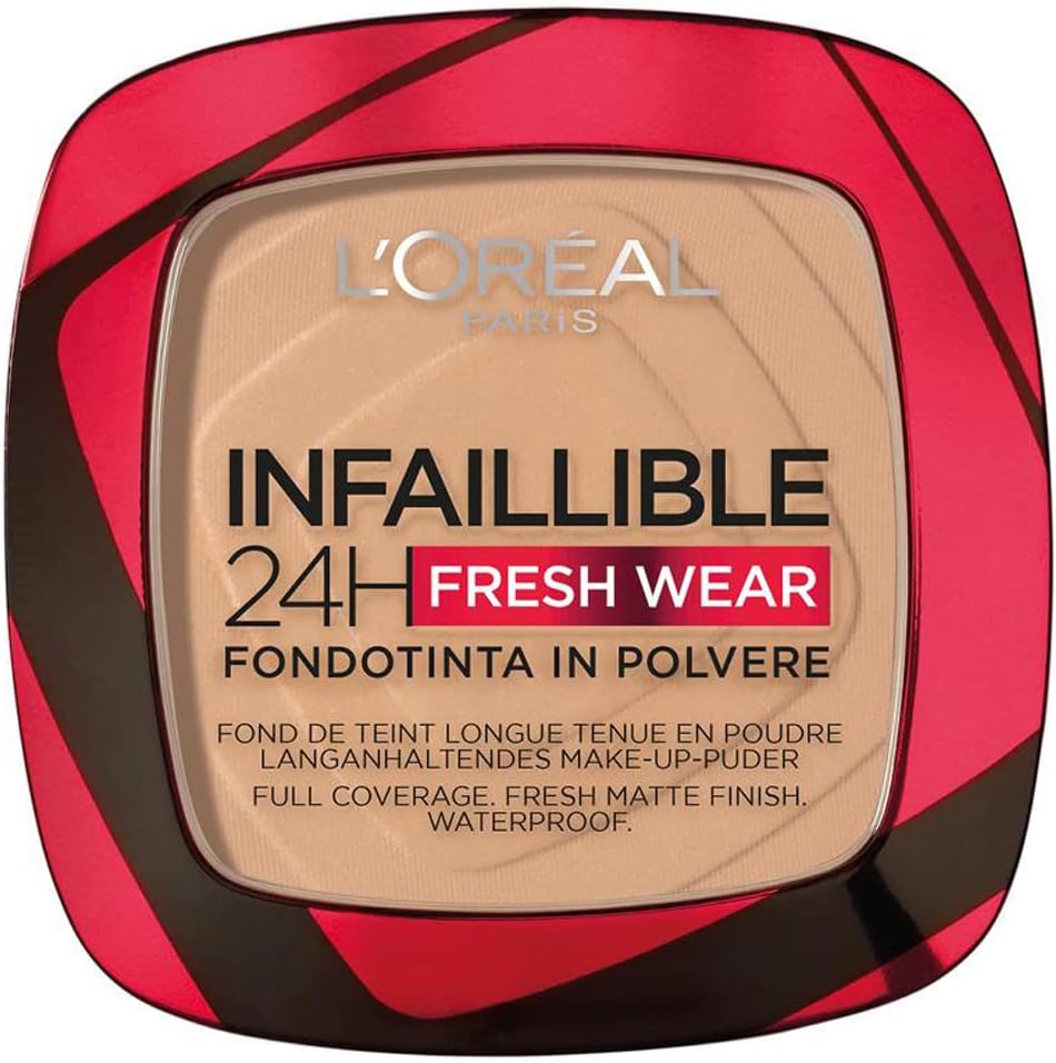 L'Oreal Infaillible 24H Fresh Wear Semi Permanent Powder Foundation, 140 Golden Beige