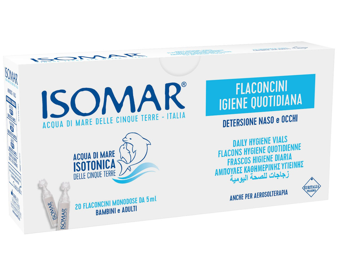 Isomar Daily Hygiene Nose & Eyes Vials 20's x 5ml
