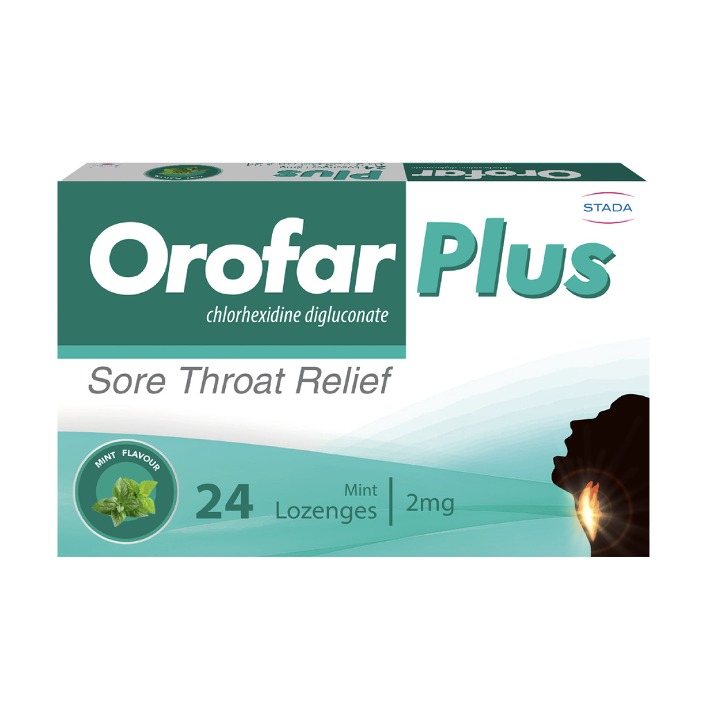 Product Image for Orofar Plus Mint 24 Lozenges 2mg Chlorhexidine 