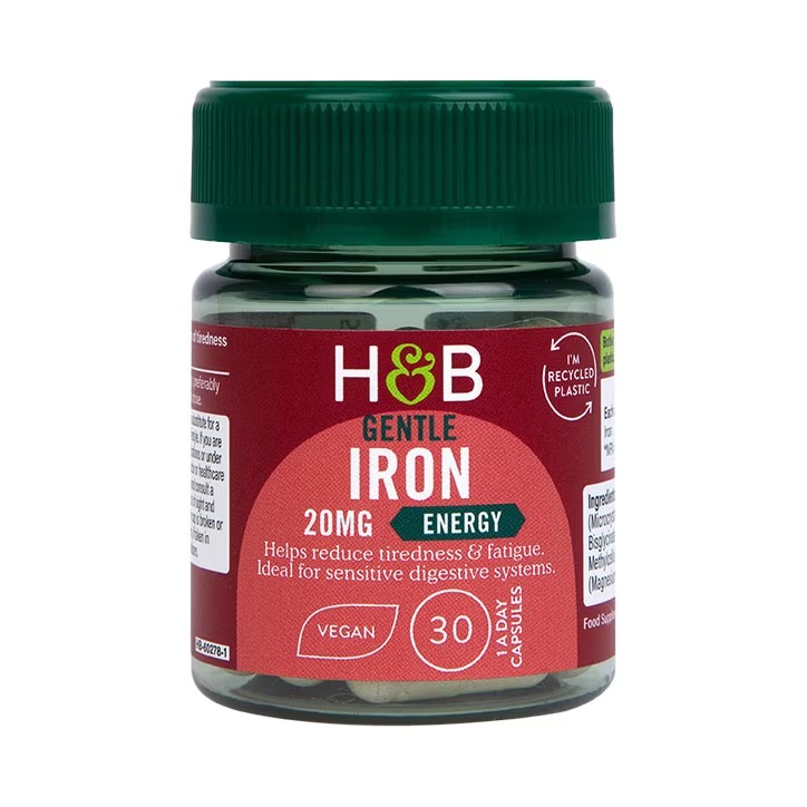 Product Image for Holland & Barrett Gentle Iron 20mg 30 Capsules