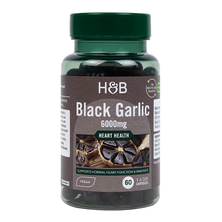 Product Image for Holland & Barrett Black Garlic 6000mg 60 Capsules
