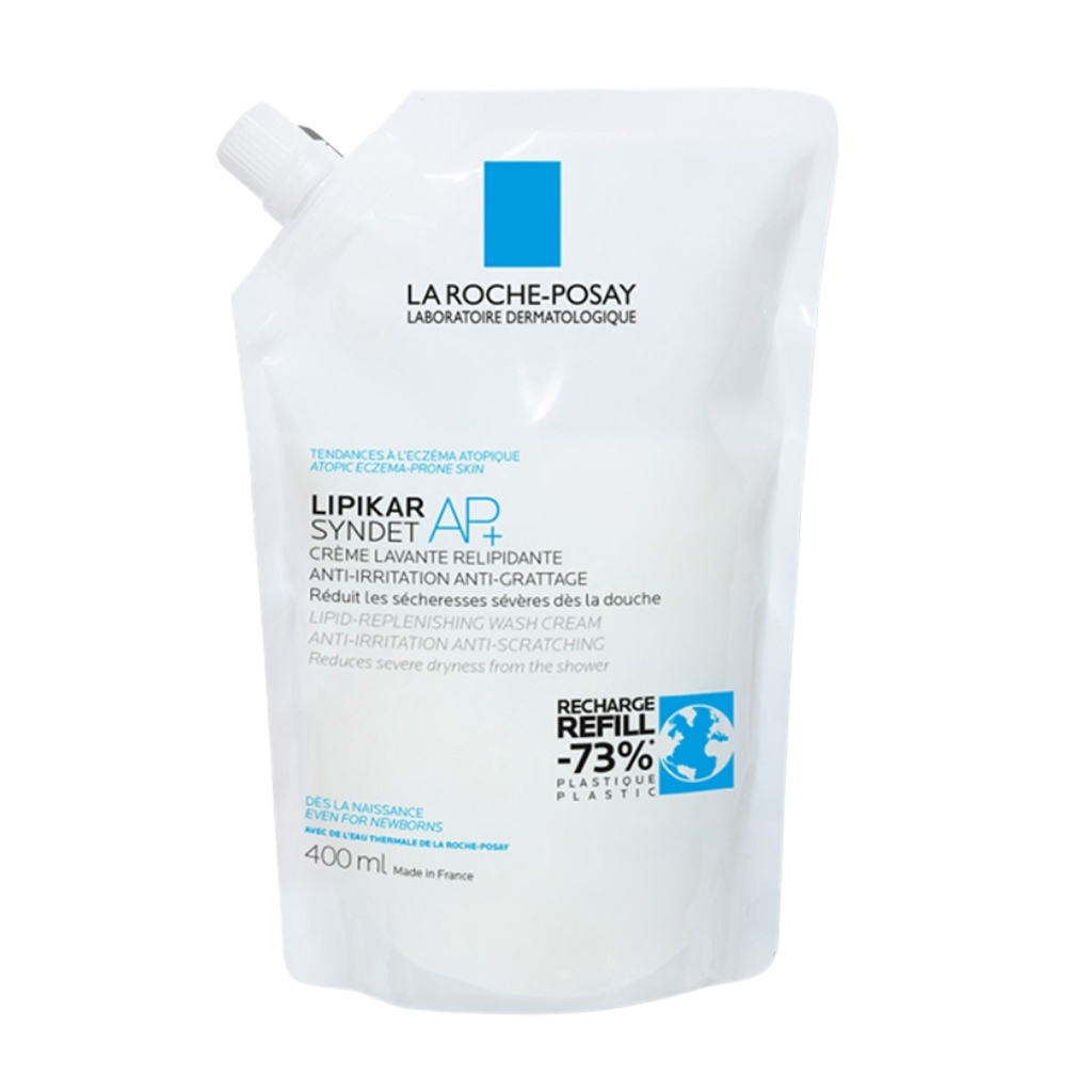 La Roche-Posay Lipikar Syndet Ap+ Body Wash For Eczema Prone Skin Refill 400Ml
