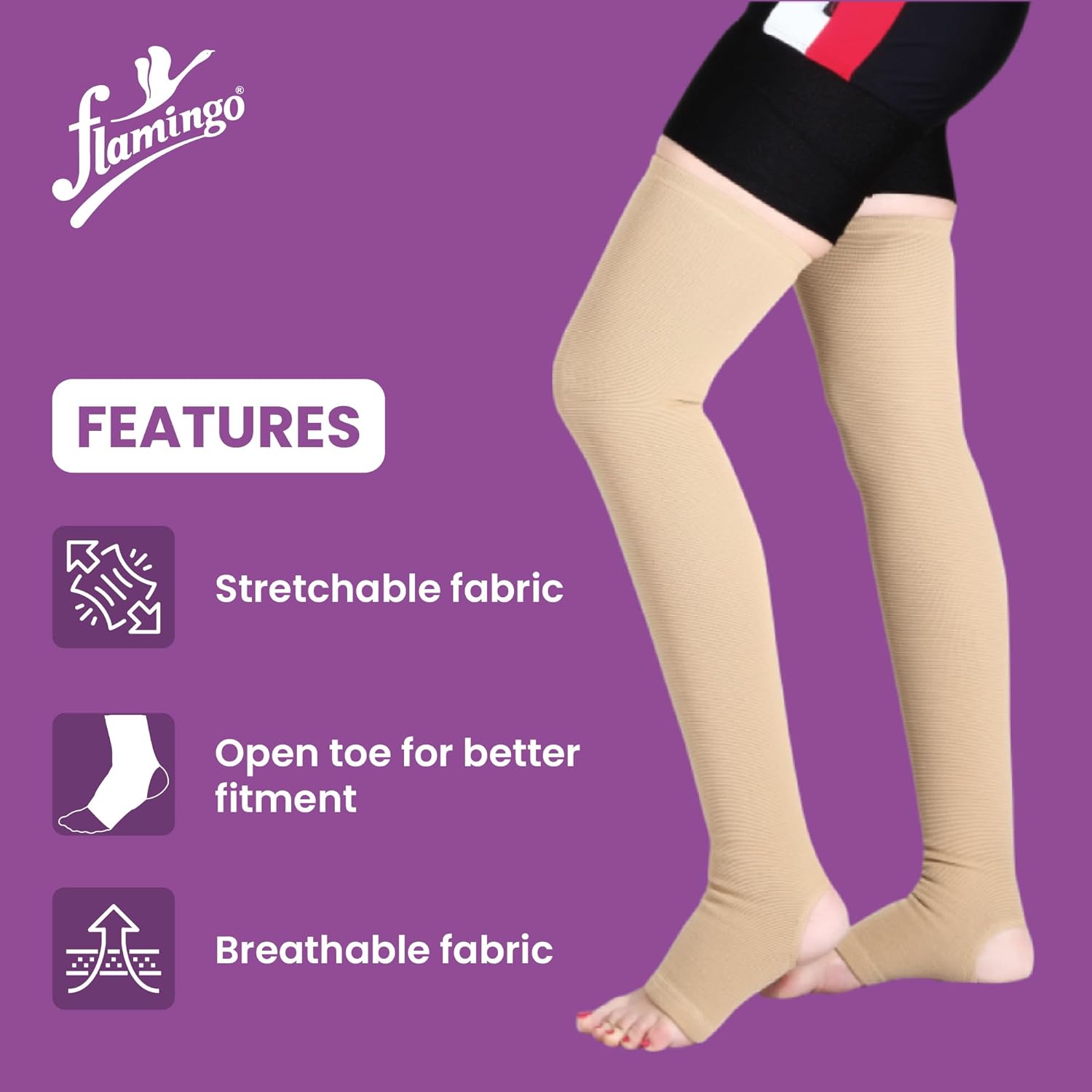Buy Flamingo Compression Stockings For Varicose Vein Small Online