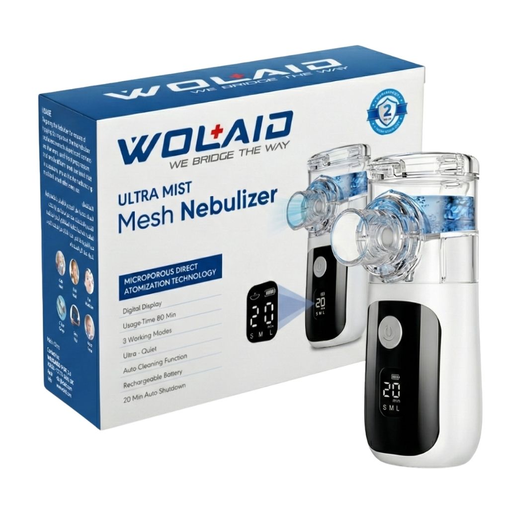 Wolaid Ultra Mist Mesh Nebulizer With Digital Display