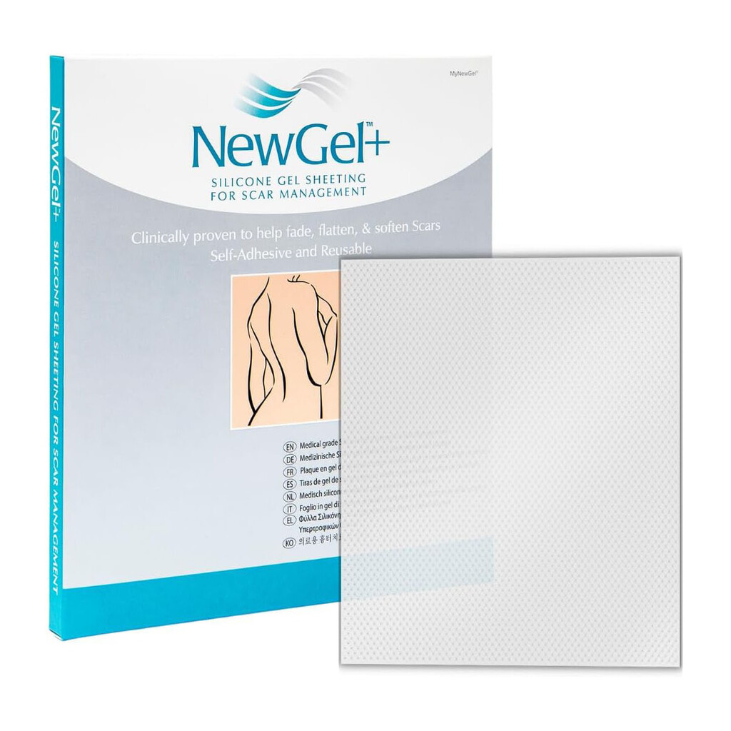 New Gel Medical Grade Silicone Gel 12 x 15cm Clear Sheet For Scar Management