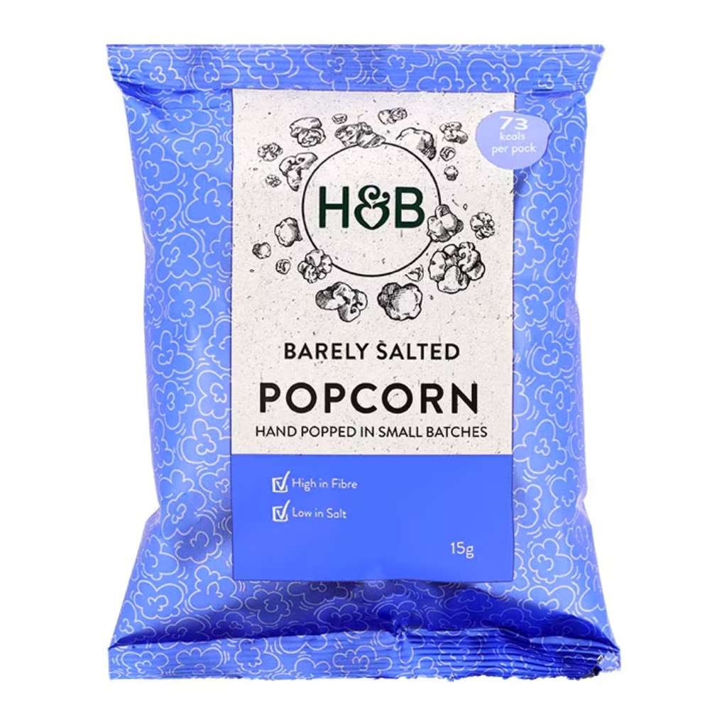 H&B Popcorn Barely Salted 15g