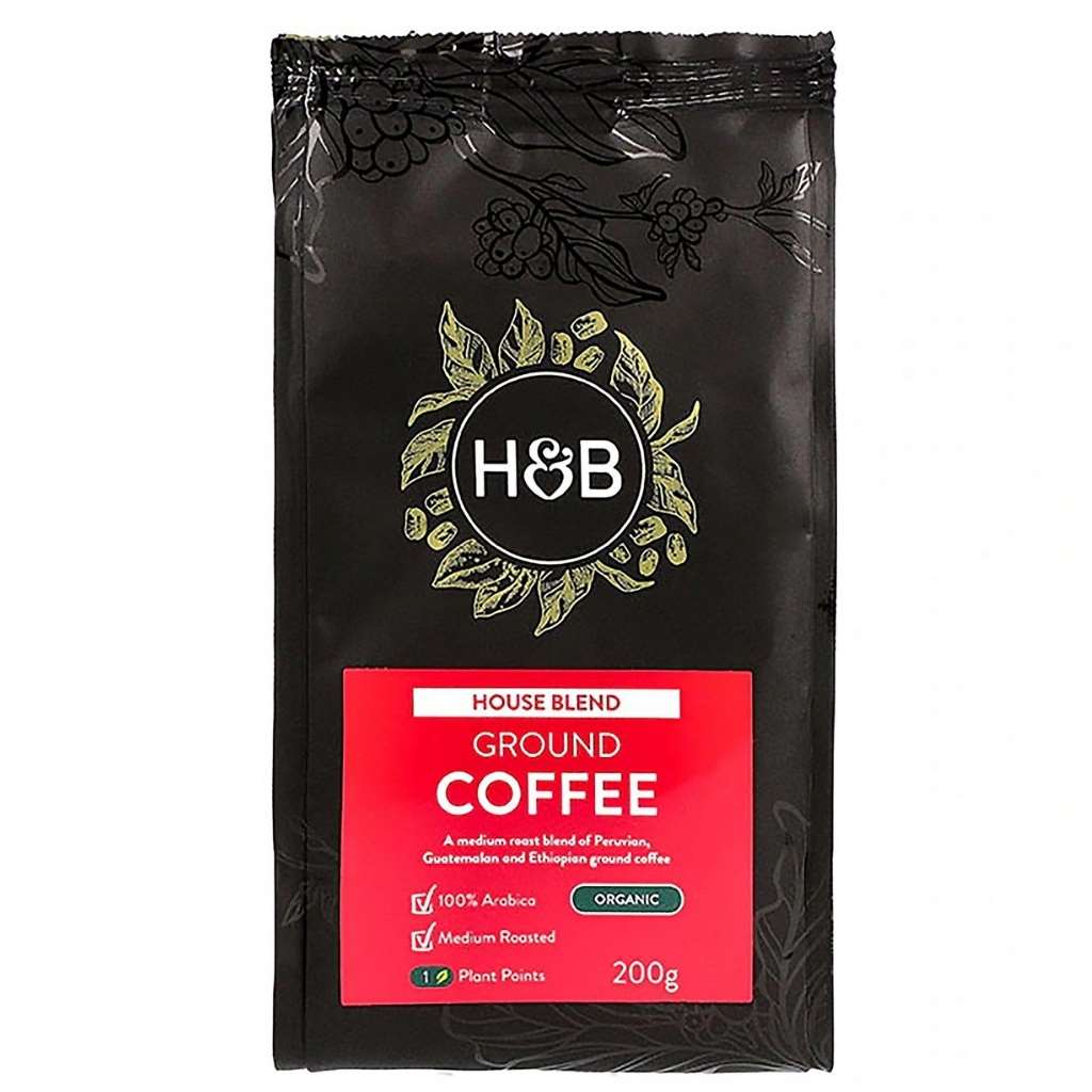 Holland & Barrett House Blend Ground Coffee, Organic Arabica Coffee 200g