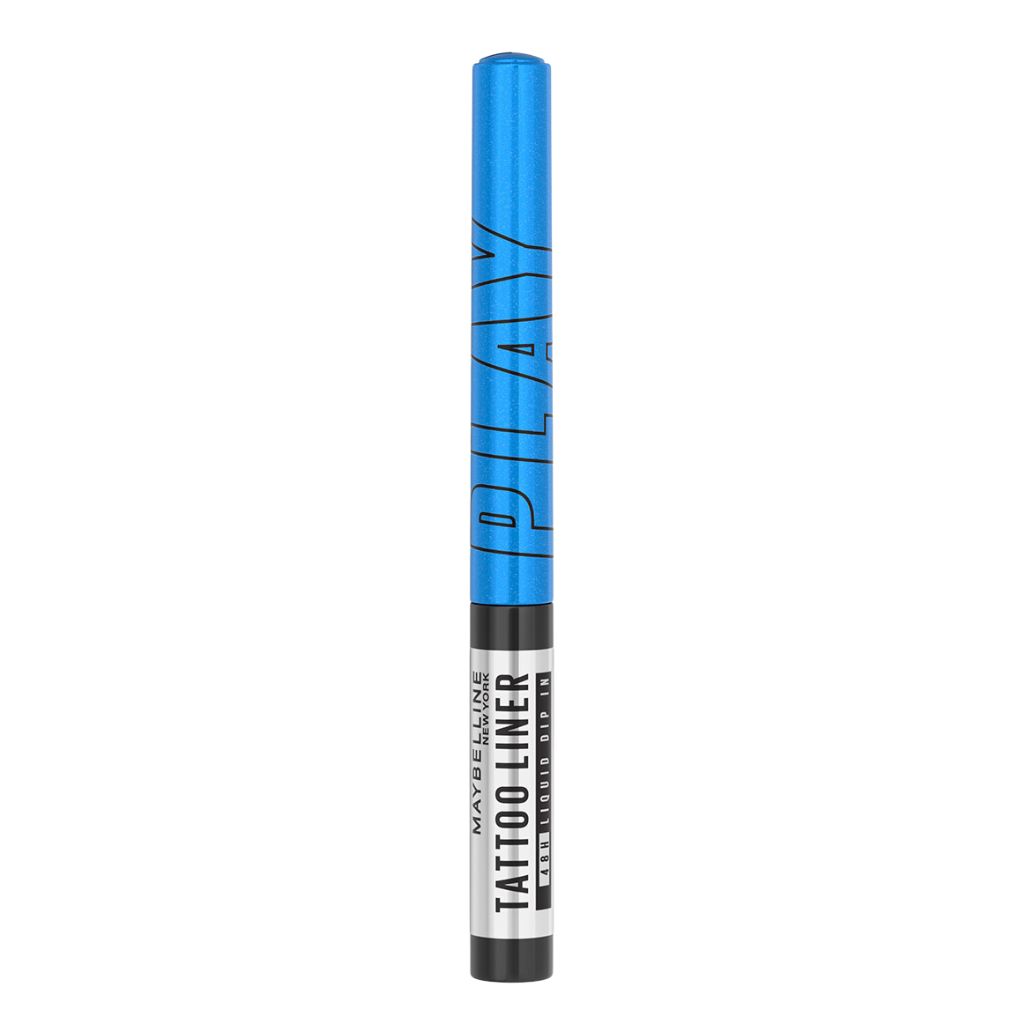 Maybelline New York Tattoo Play Blue Liquid Eyeliner, Metallic Finish, Switch 2ml