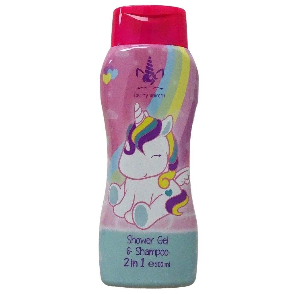 Air-Val 2 In 1 Shower Gel & Shampoo For 3+ Year Children, Eau My Unicorn 500ml