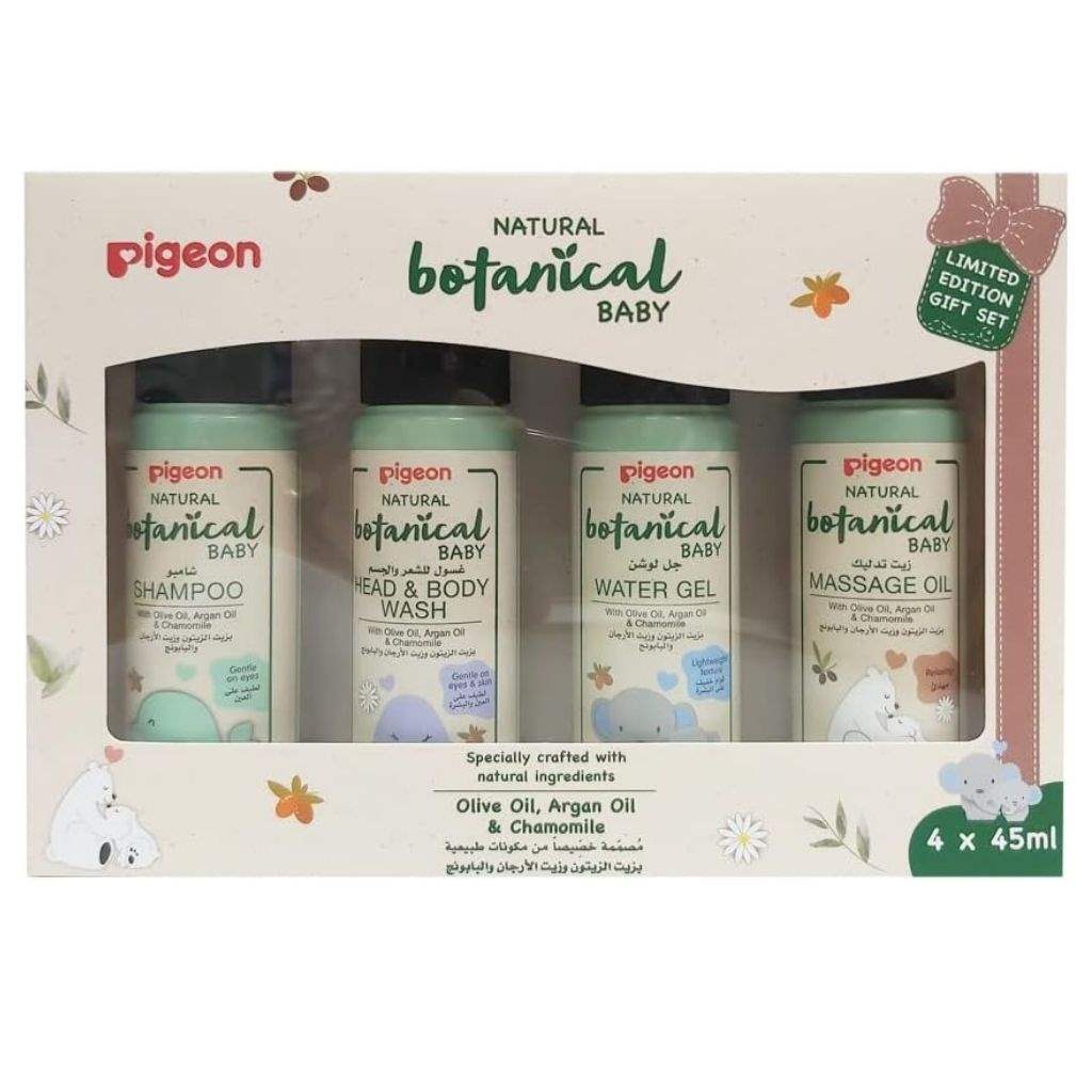 Pigeon Natural Botanical Baby Travel & Skincare Gift Set