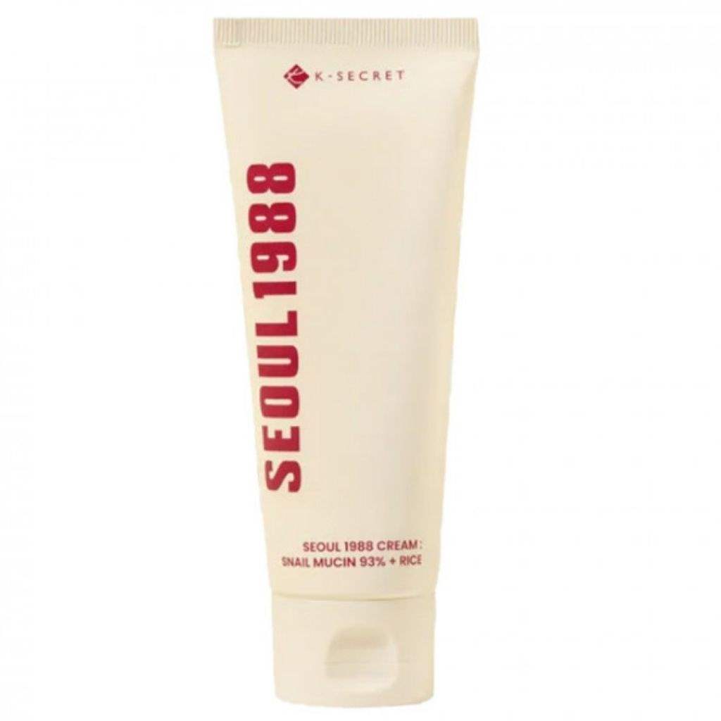 K-Secret Seoul 1988 Snail Mucin Cream 93% With Rice, Antiaging Skincare 100ml