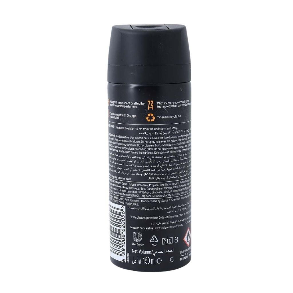 Buy Axe Black Vanilla Premium Deodorant Body Spray For Men 150ml