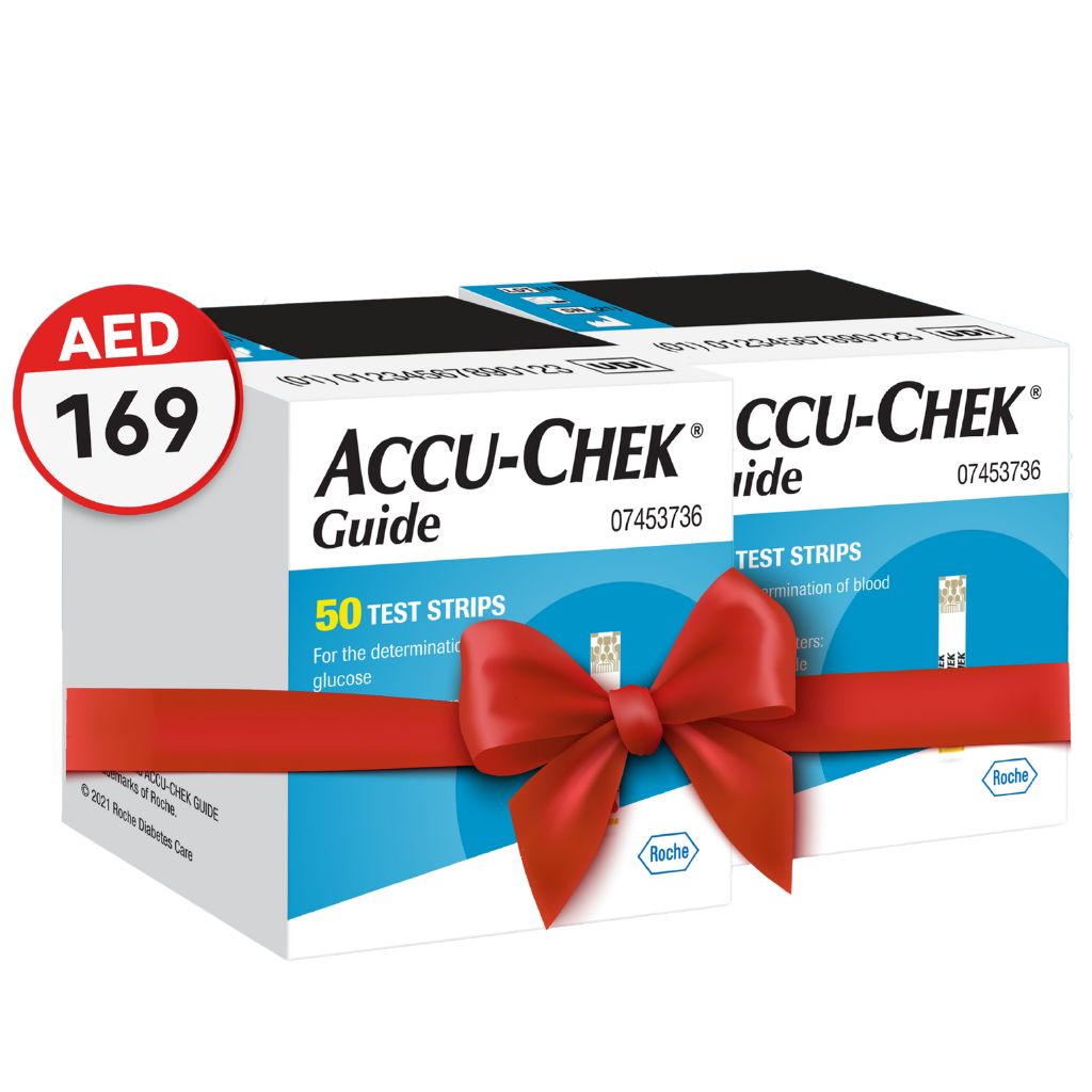 Accu-Chek Guide Glucose Test Strips 50’s, 1+1 Promo Pack 