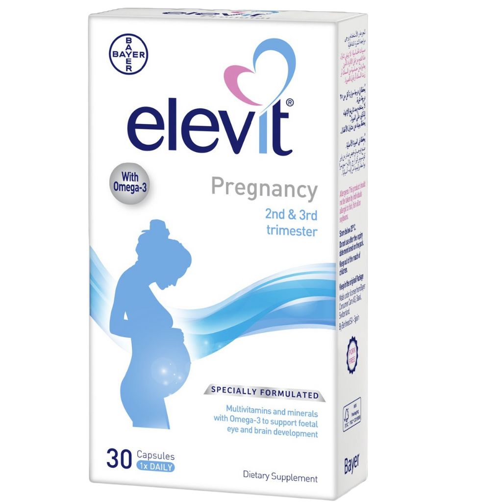 Elevit Pregnancy 2nd & 3rd Trimester Multivitamin 30 Capsules