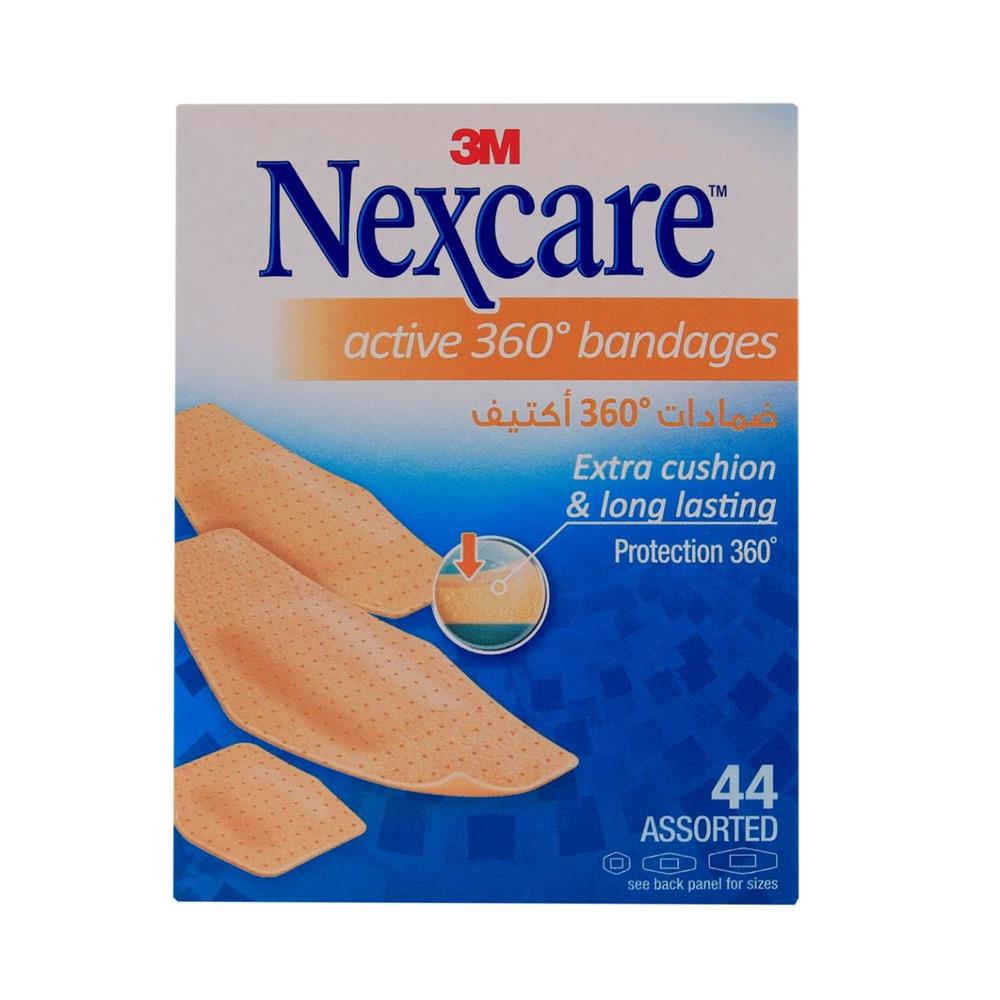 Back Image for 3M Nexcare Active Strips Bandages 44's
