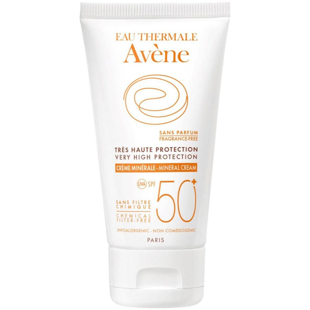 Avène Sun Care SPF 50+ Mineral Sunscreen Cream for Face 50ml