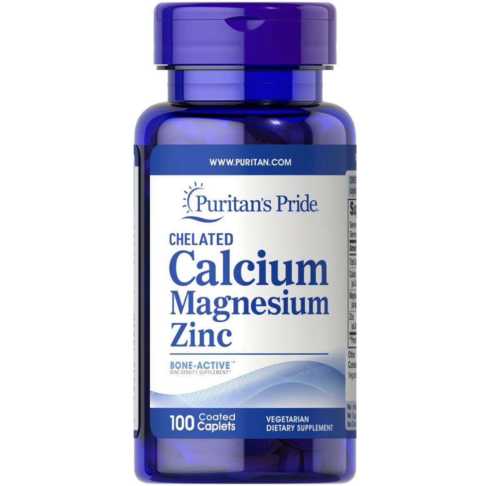 Puritan's Pride Calcium Magnesium Zinc Tablets 100's