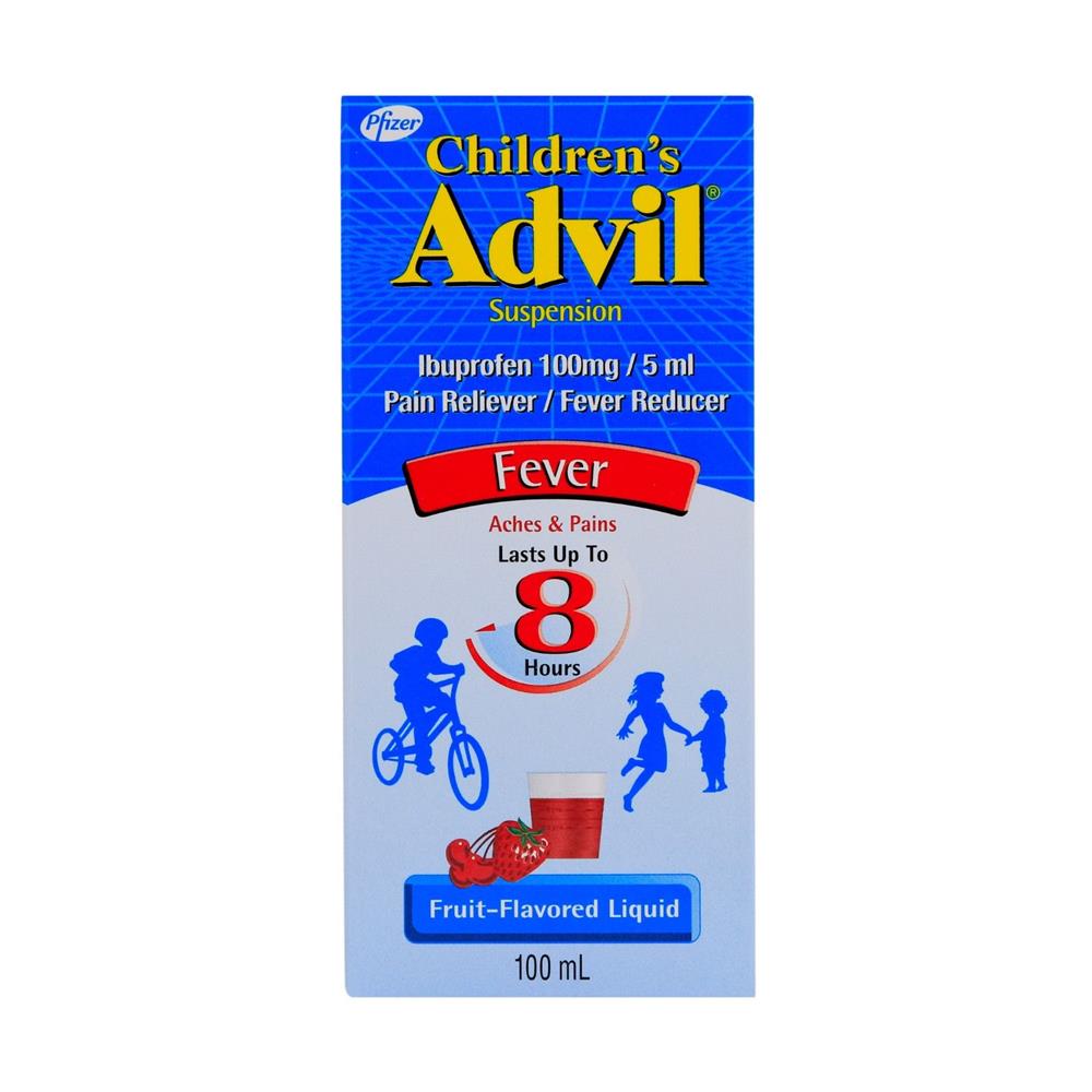 Back Image for Advil Suspension For Child 100ml