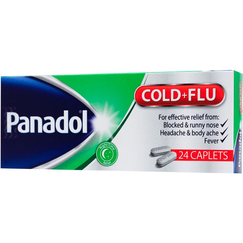 Back Image for Panadol Cold+Flu Caplets 24's
