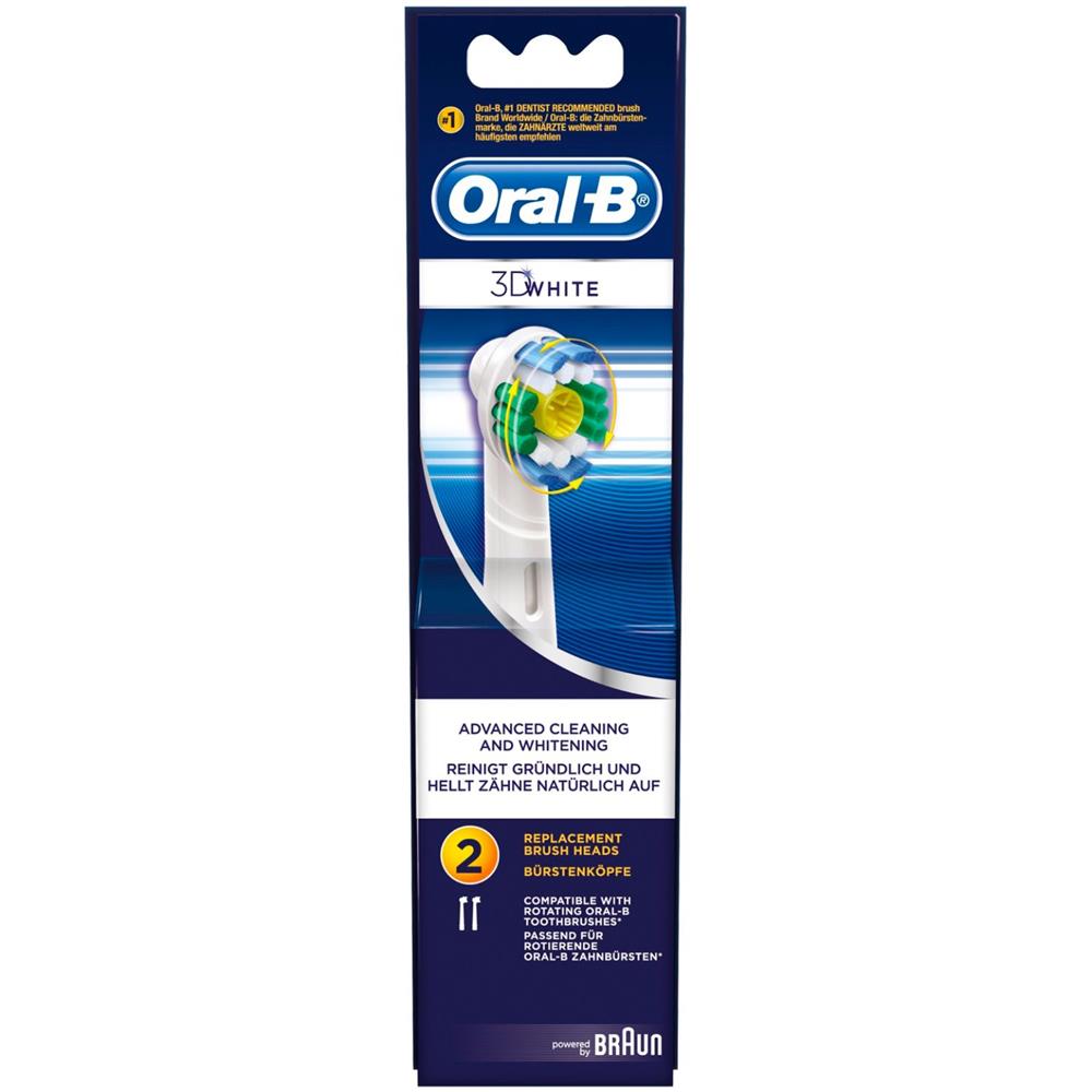 Back Image for Braun Oral-B 3D White Refill Toothbrush Head 2's