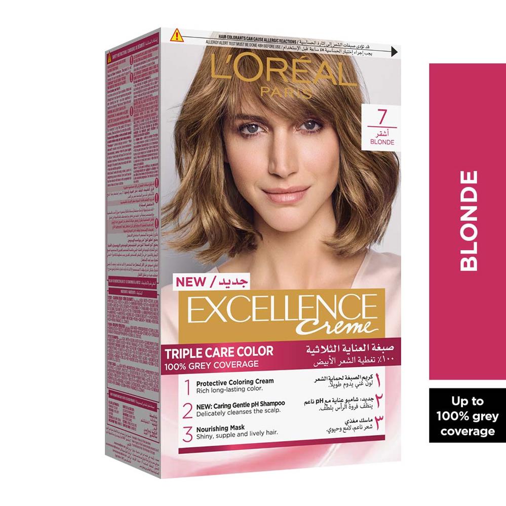 Back Image for Excellence Creme Permanent 7.0 Blonde