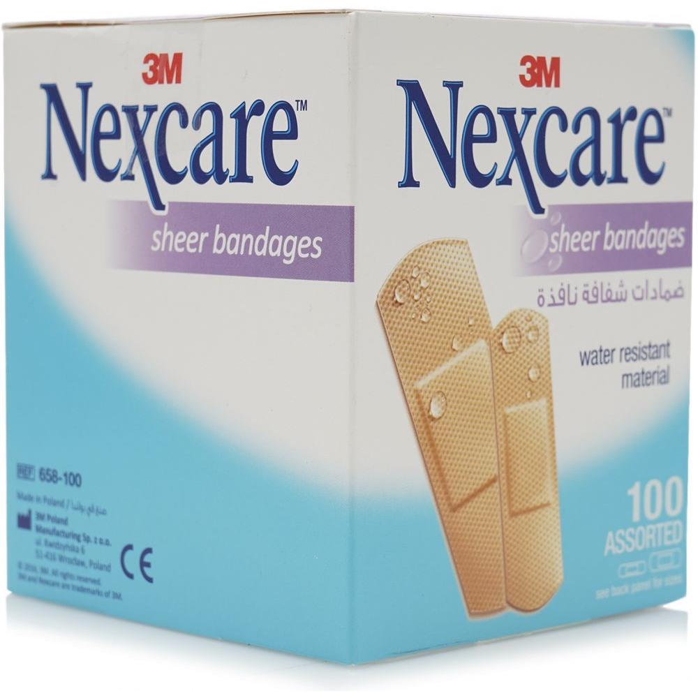 3M Nexcare Sheer Bandages Assorted 100's