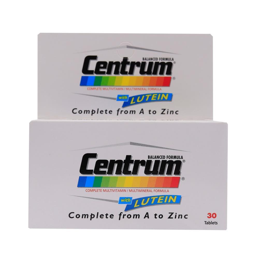 Back Image for Centrum Lutein Tablets 30's