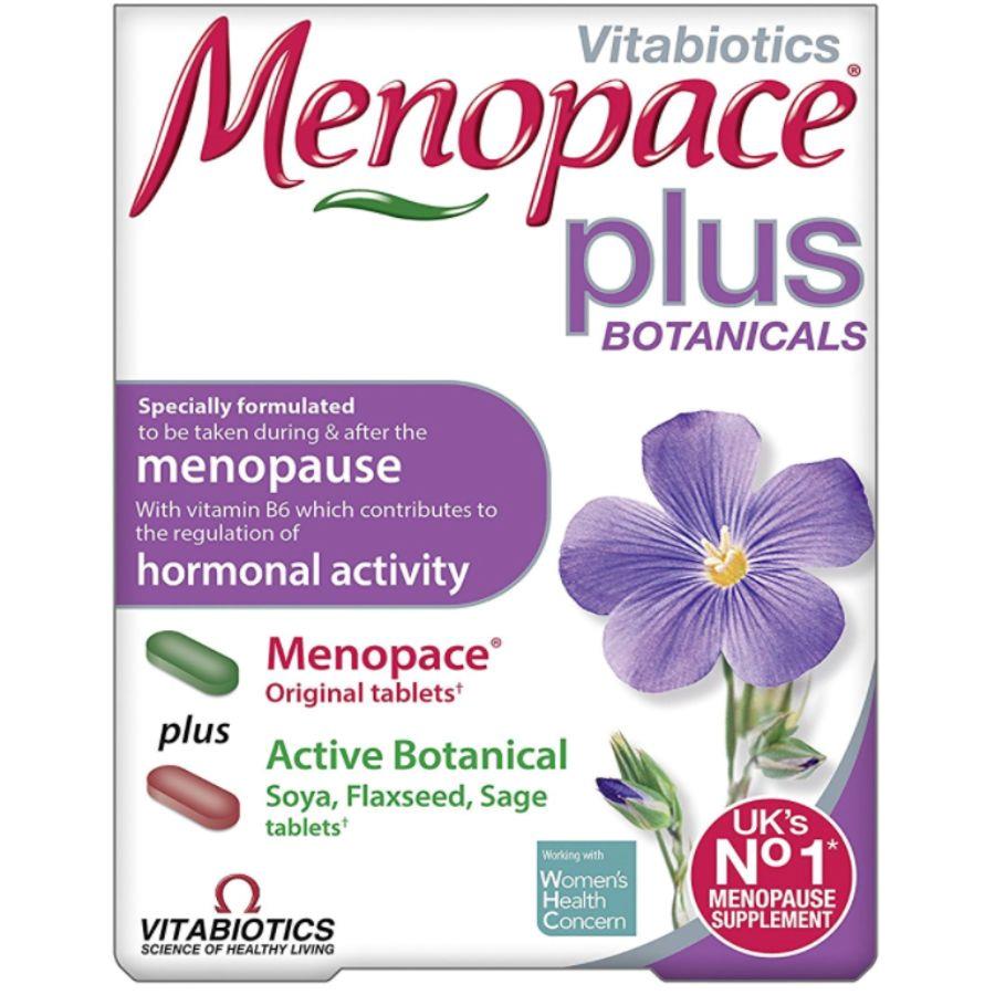 Back Image for Vitabiotics Menopace Plus Tablets 56's
