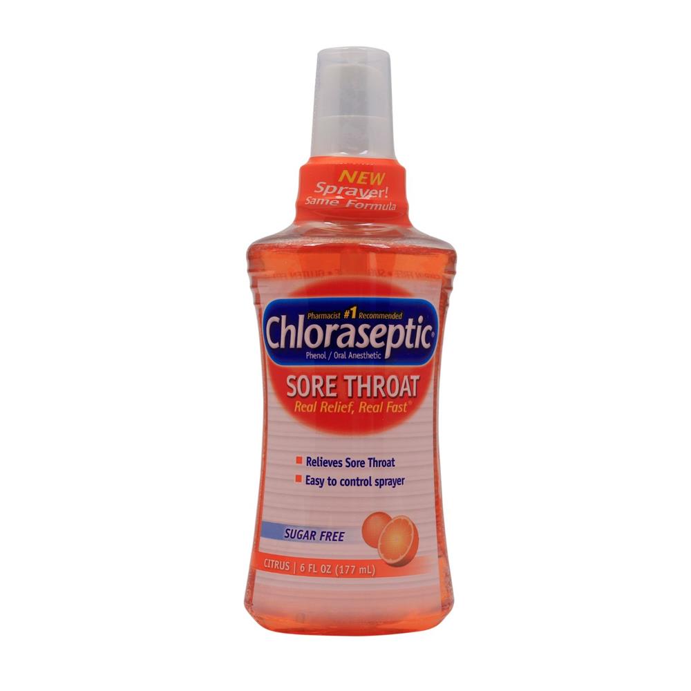 Back Image for Chloraseptic Sore Throat Citrus Spray 177ml