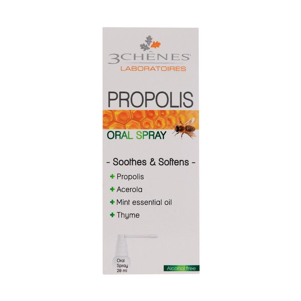 Back Image for 3 Chenes Propolis Throat Spray 20ml