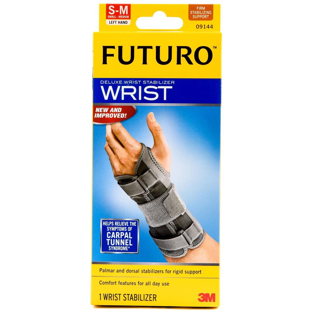 Back Image for 3M Futuro Deluxe Wrist Stabilizer Left Hand Small-Medium