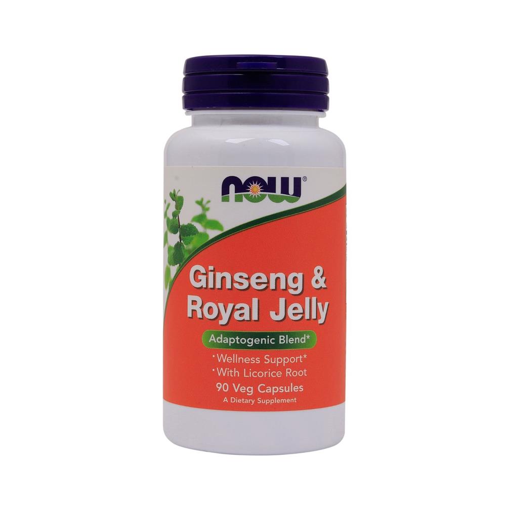 Back Image for Now Ginseng & Royal Jelly Veg Capsules 90's