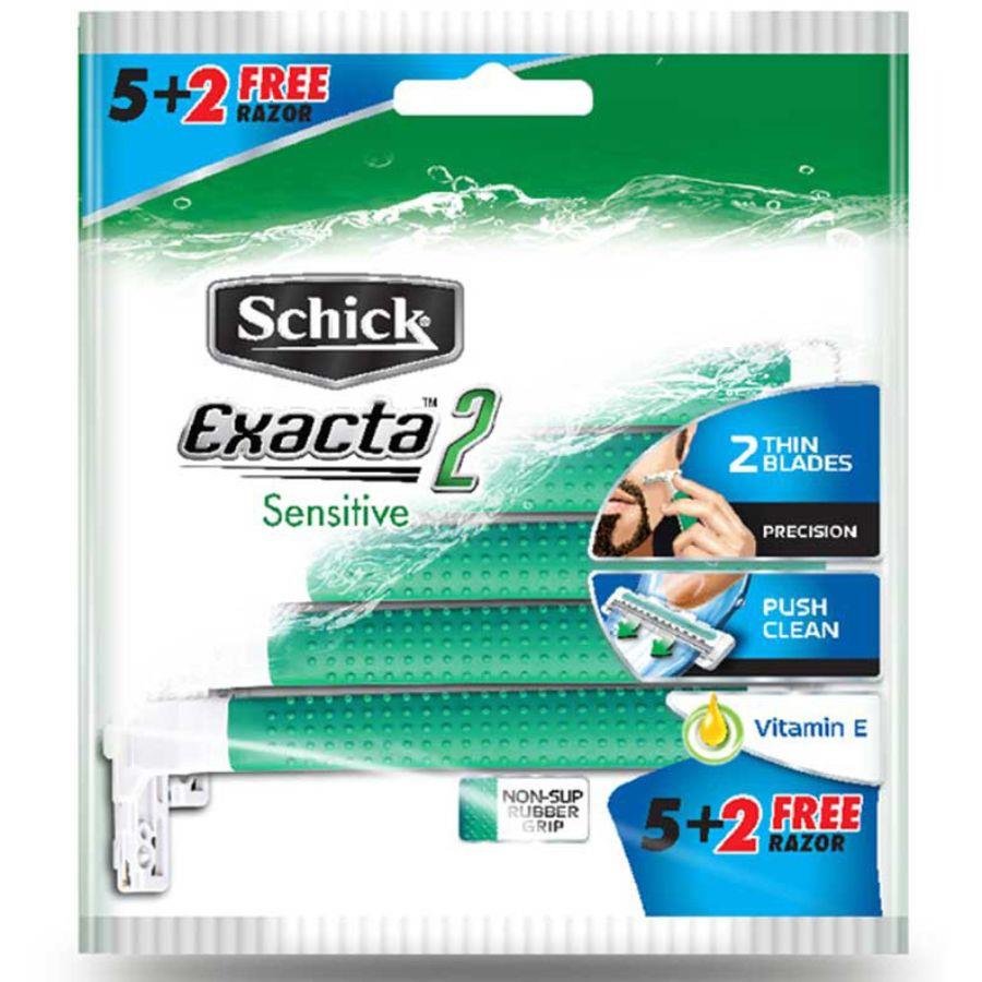 Schick Exacta 2 Sensitive Men's Razor 5+2's