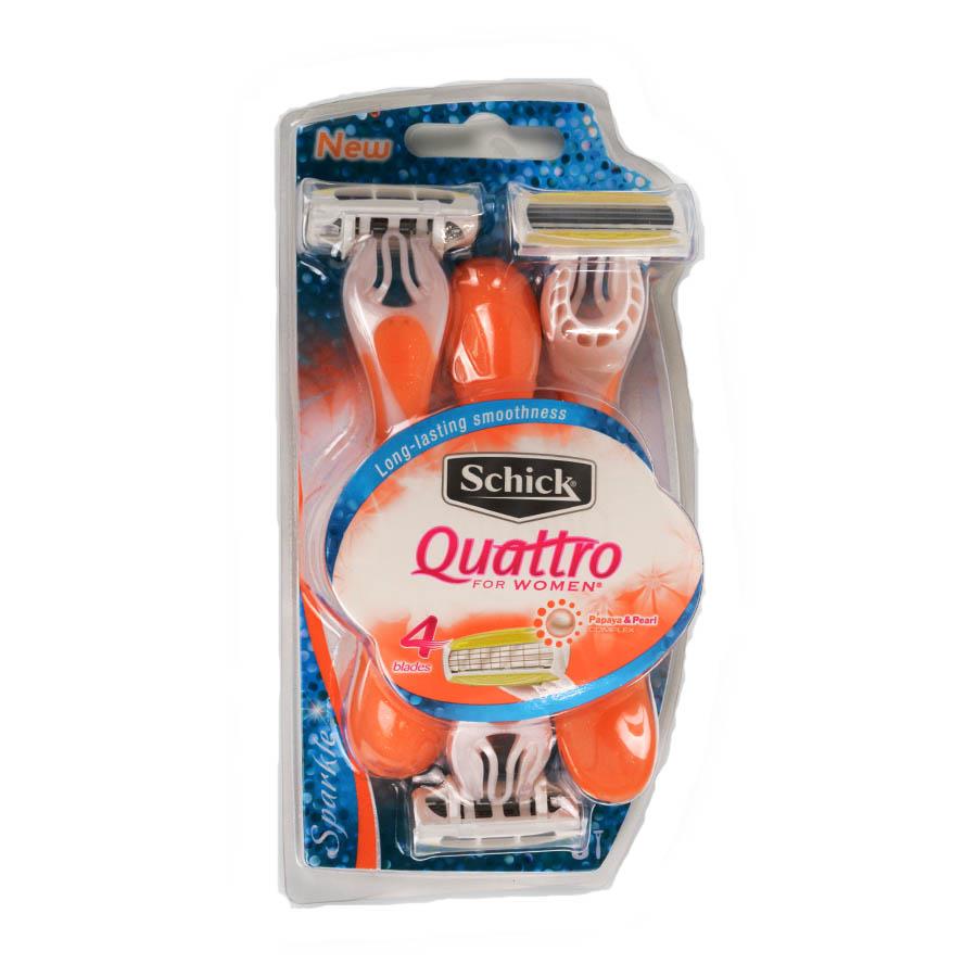 Back Image for Schick Quattro For Women Razors 3's