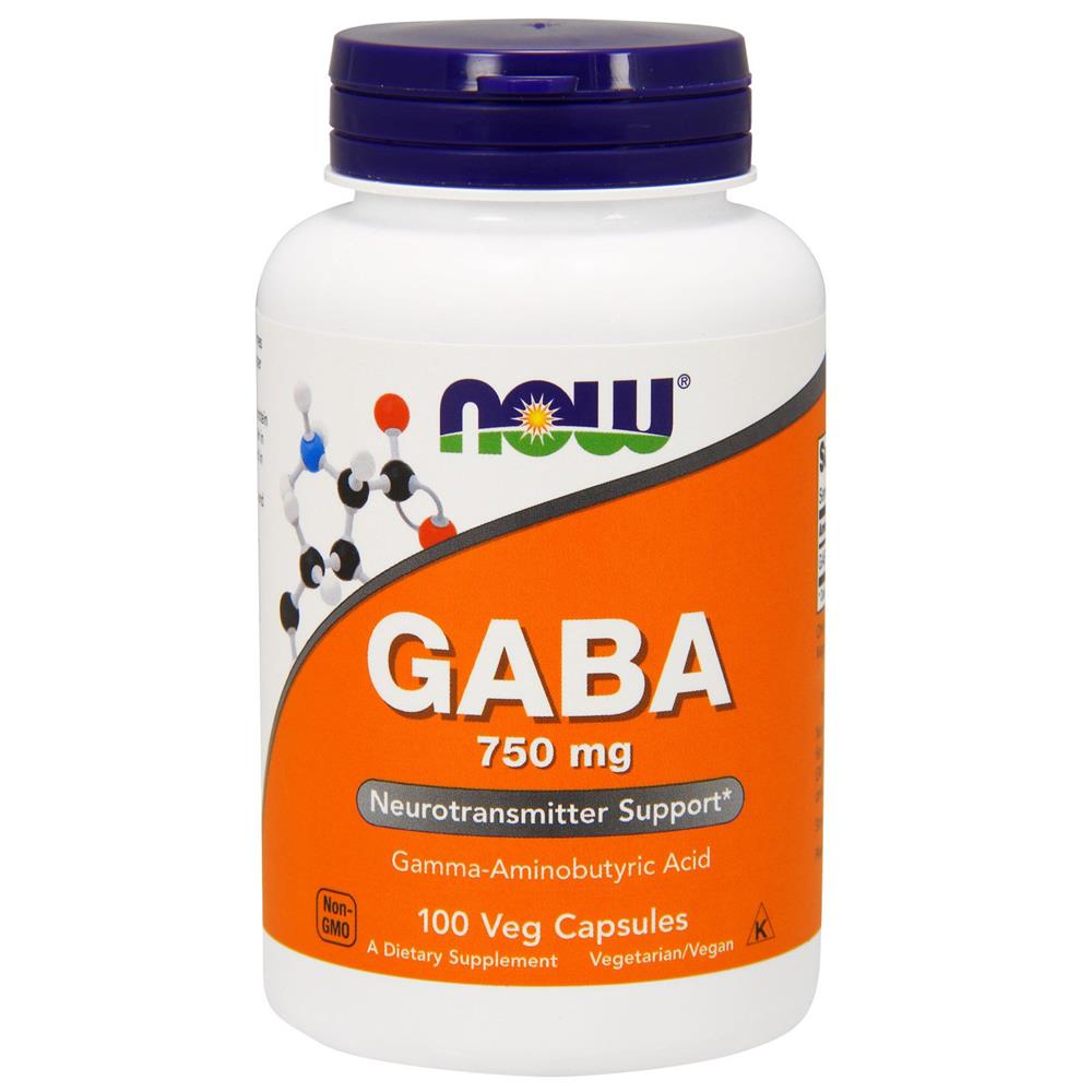 Product Image for Now GABA 750mg Veg Capsules 100's