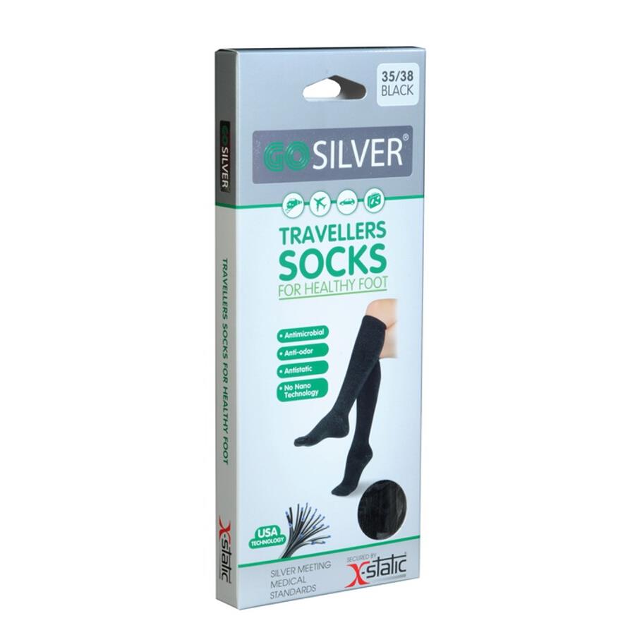 GoSilver Travellers Socks Black 35/38