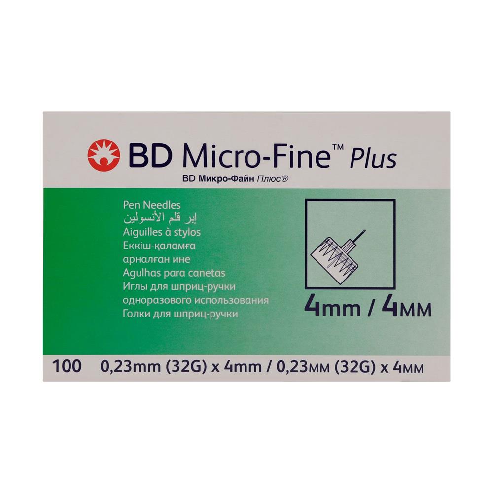 Back Image for BD Micro-Fine Plus Pen Needles 32g x 4mm 100's