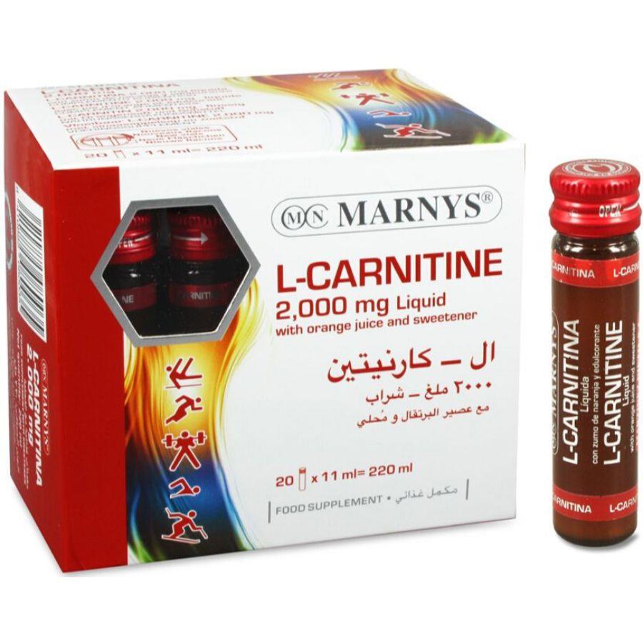 Product Image for Marnys L-carnitine 2mg/11ml Vial 20's