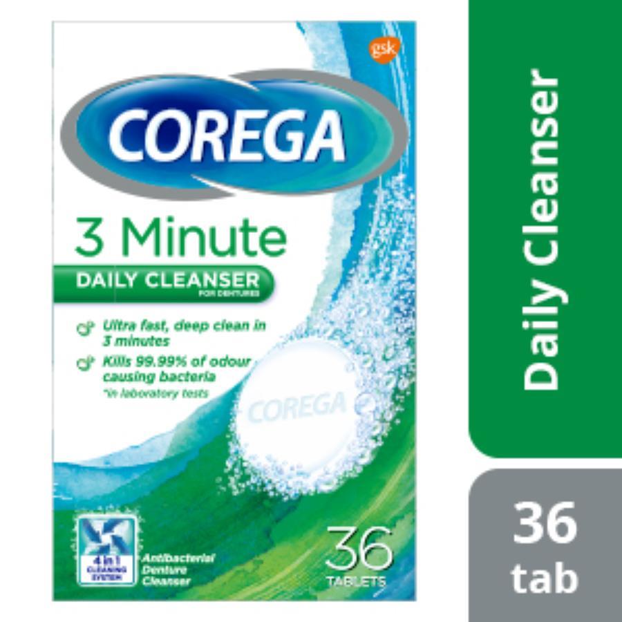 Back Image for Corega Full Denture Cleanser Tablets 36's