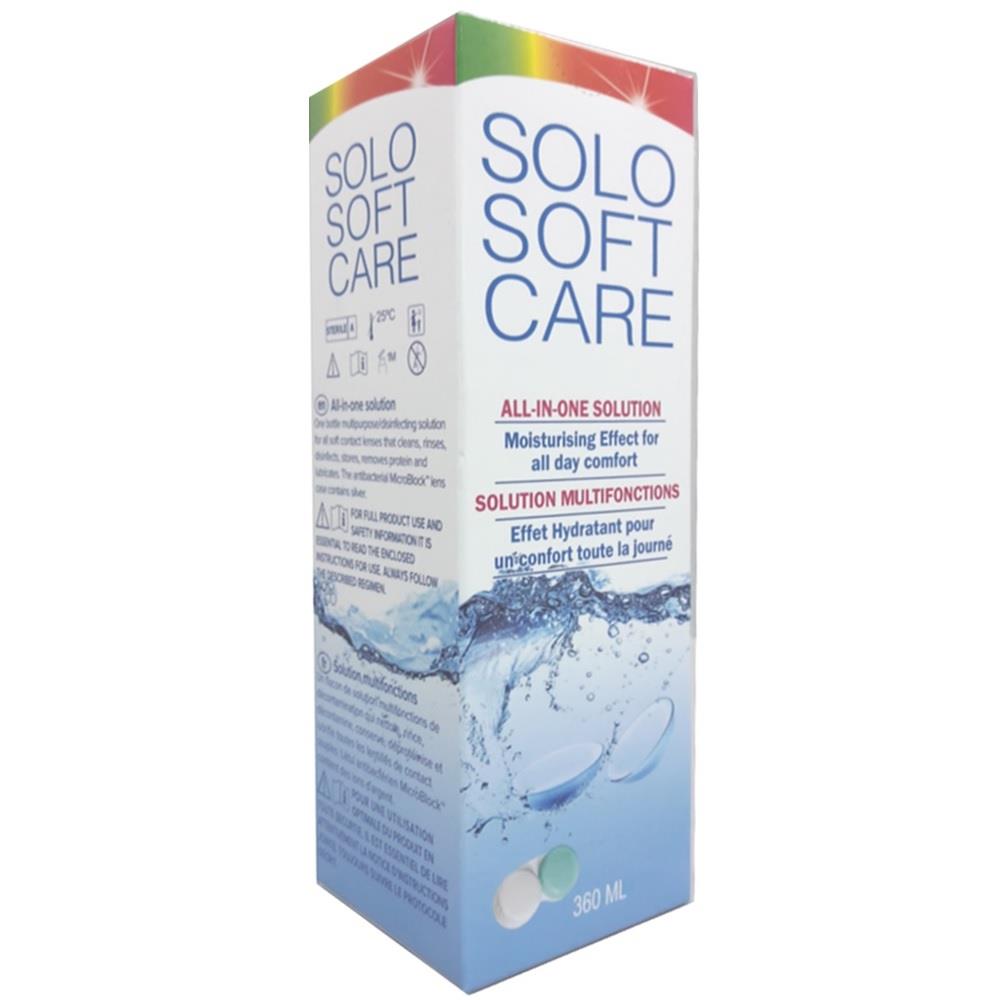 Back Image for Solo Soft Care All-In-One Solution 360ml
