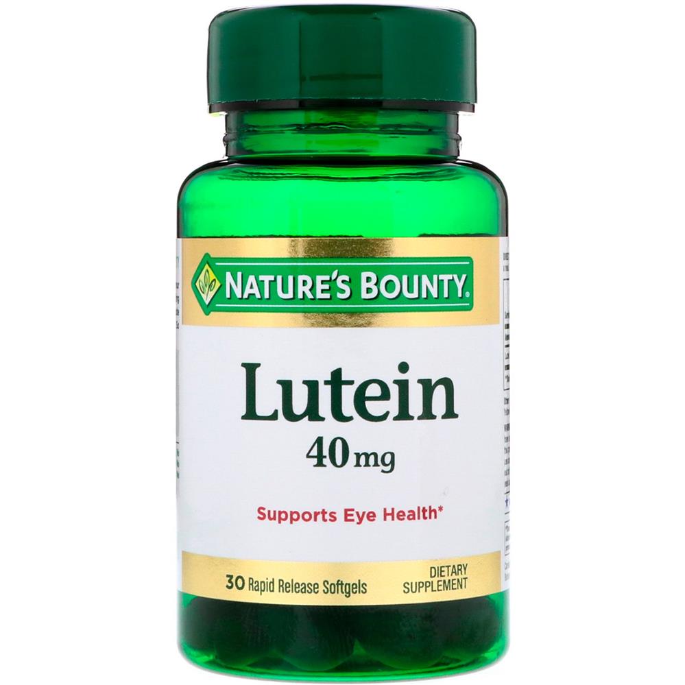 Back Image for Nature's Bounty Lutein 40mg Softgels 30's