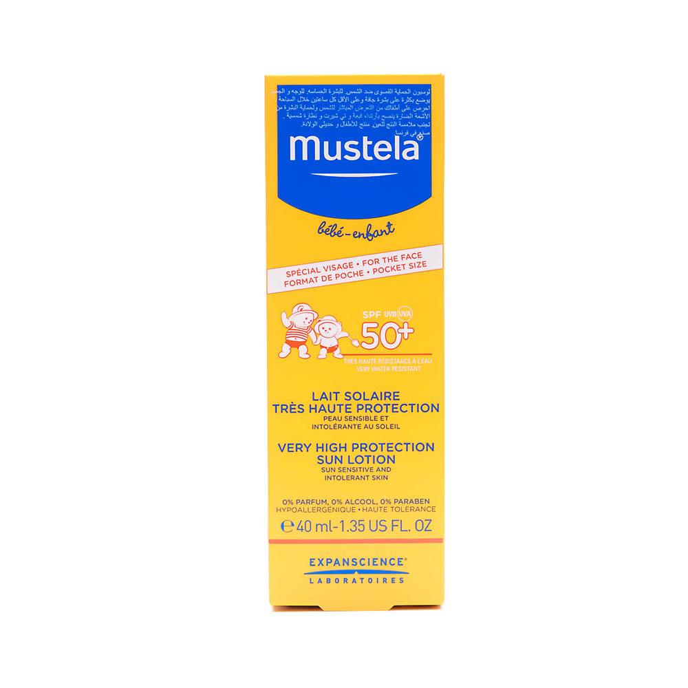 Back Image for Mustela Very High Protection Sun Lotion SPF50+ 40ml