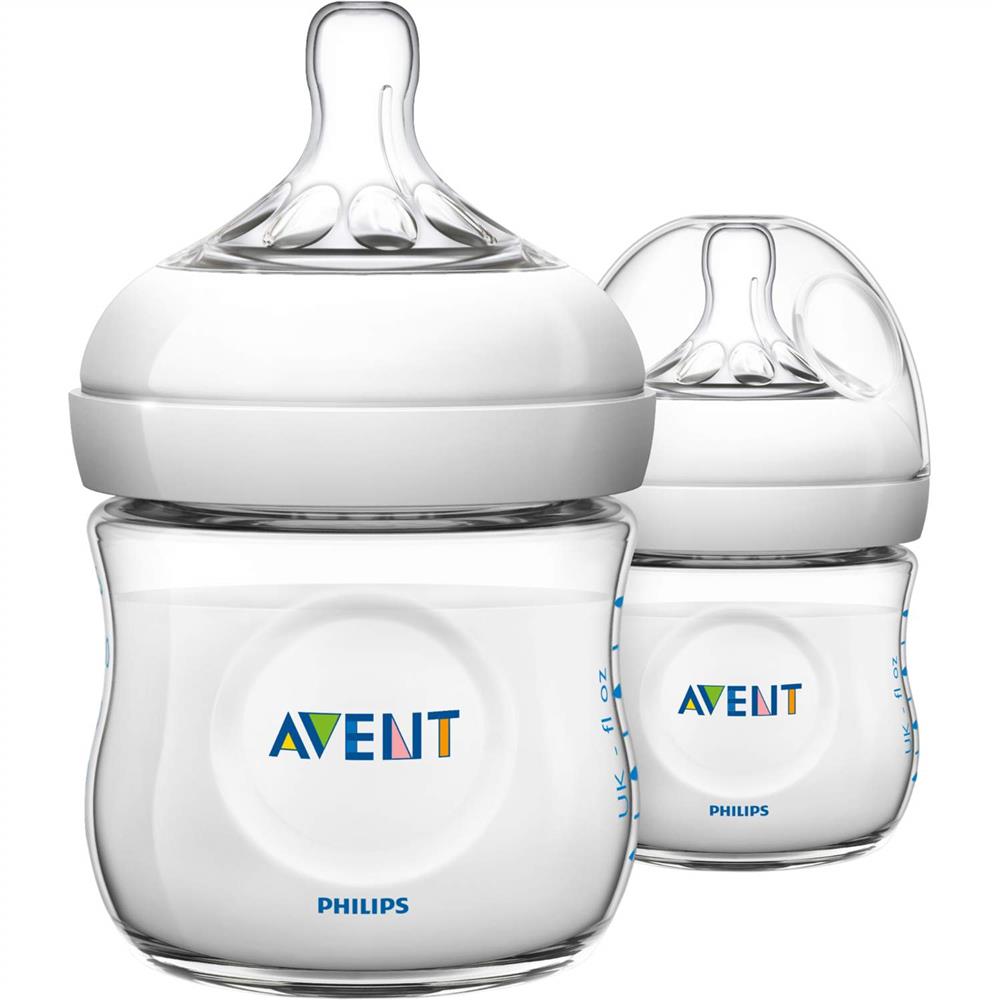 Buy Philips Avent Natural Feeding Bottle 125ml 2's Online in the
