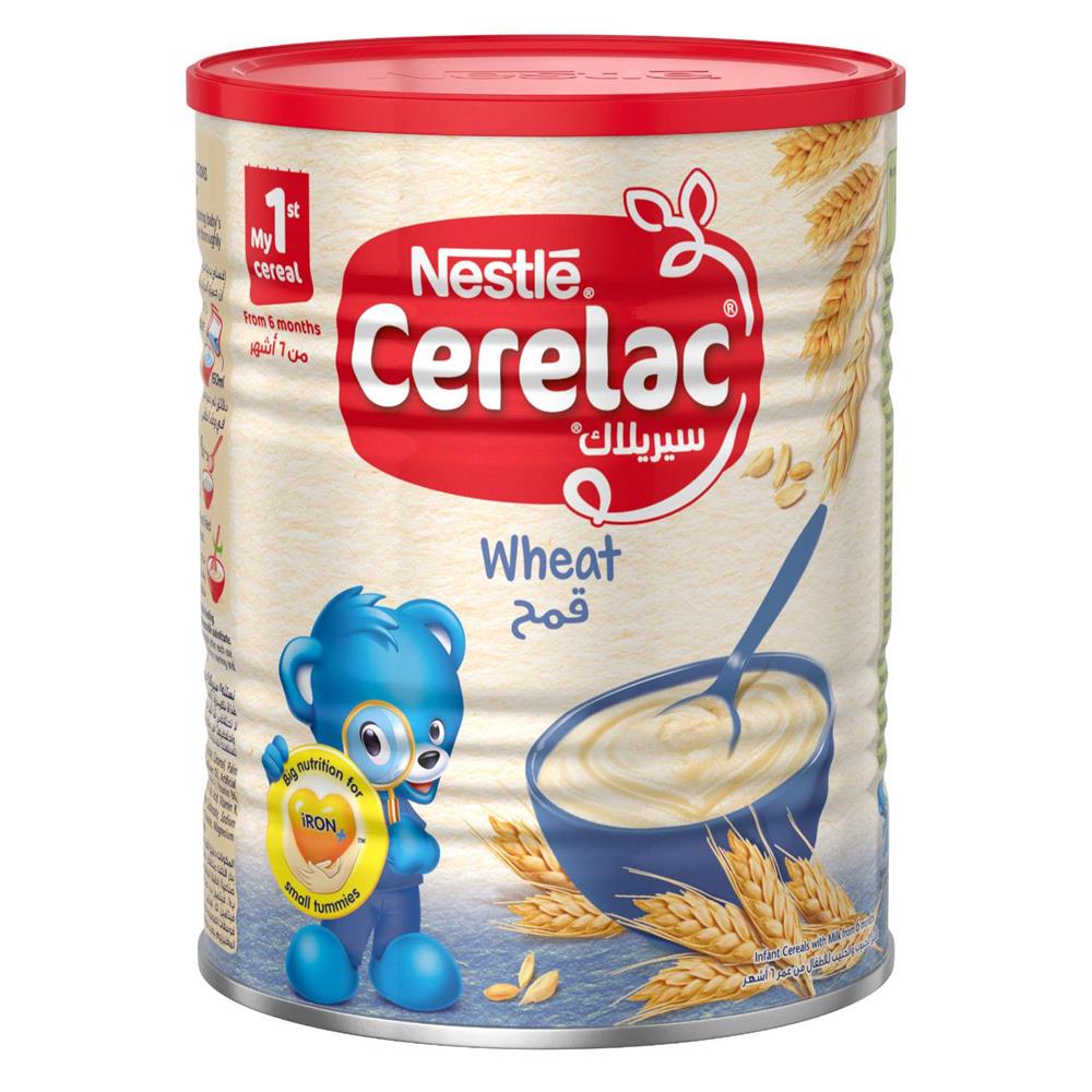 Back Image for NESTLE CERELAC Infant Cereals with iRON+ WHEAT 400g Tin
