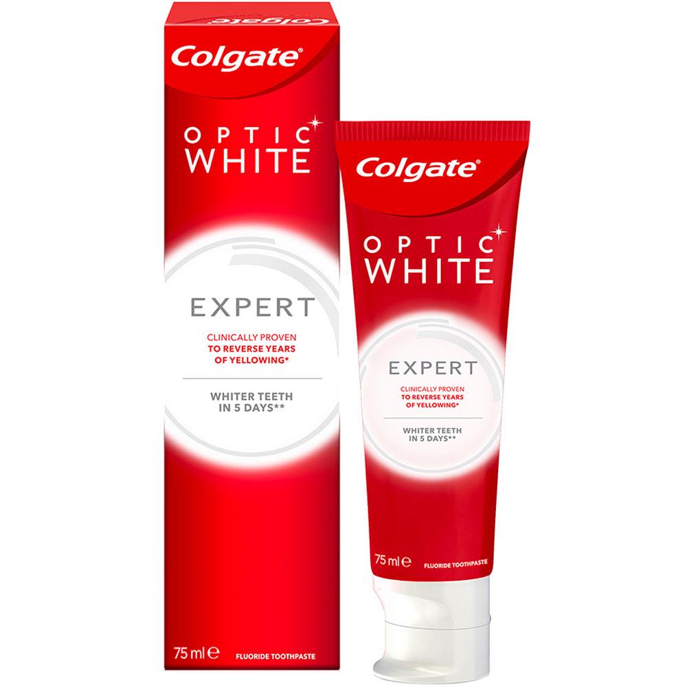 Back Image for Colgate Optic White Expert White Whitening Toothpaste 75ml